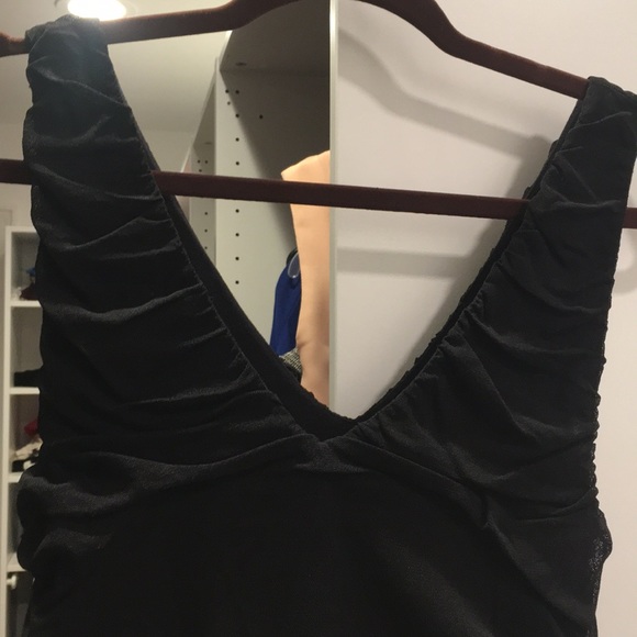 Black Ruched Dress - Picture 4 of 4